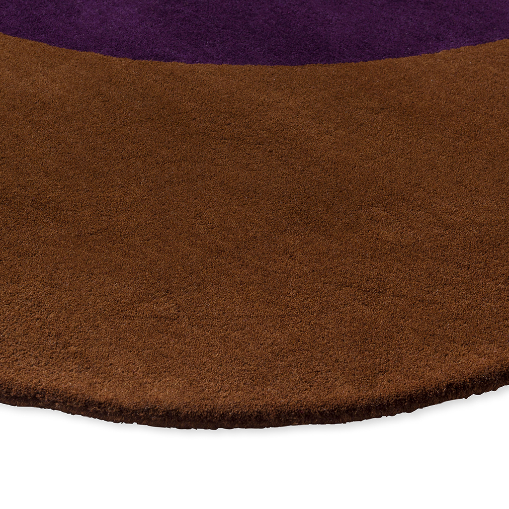 Flower Spot Chestnut / Viol 158401 Designer Wool Rug