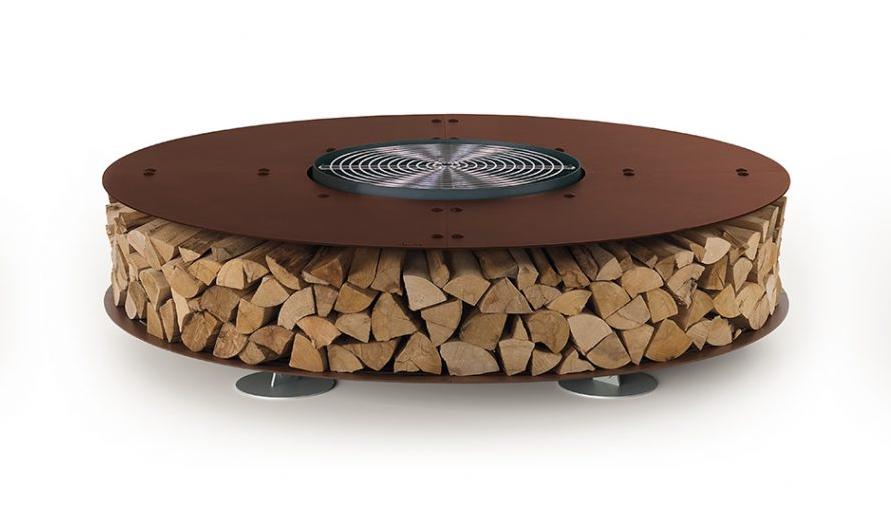 Zero Steel Brown Fire Pit