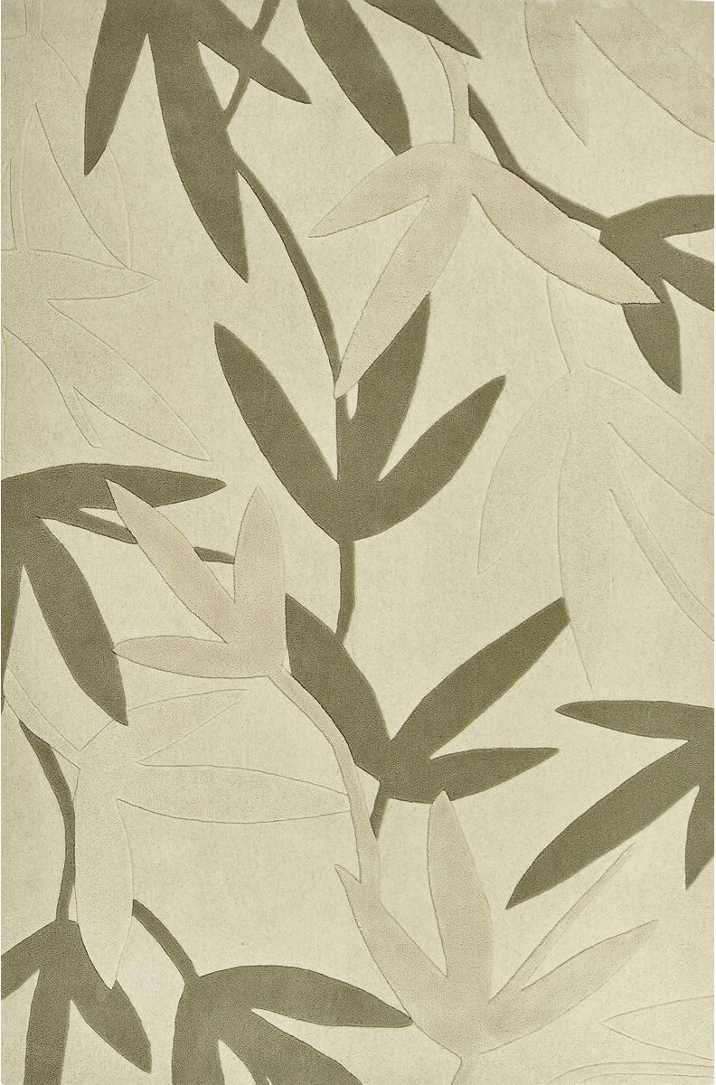 Leaves Cream White Rug
