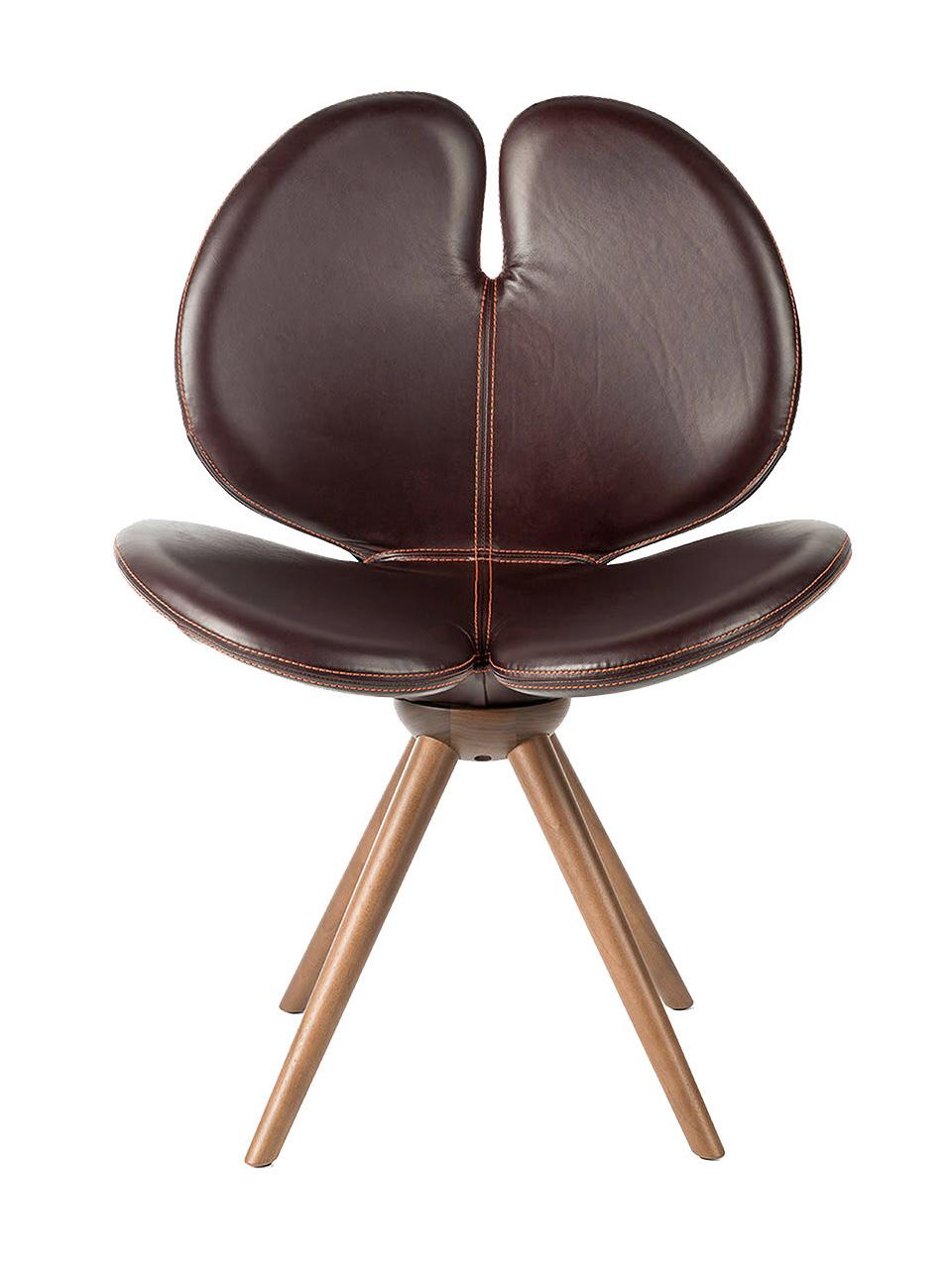 Pansè Wool and Leather Chair