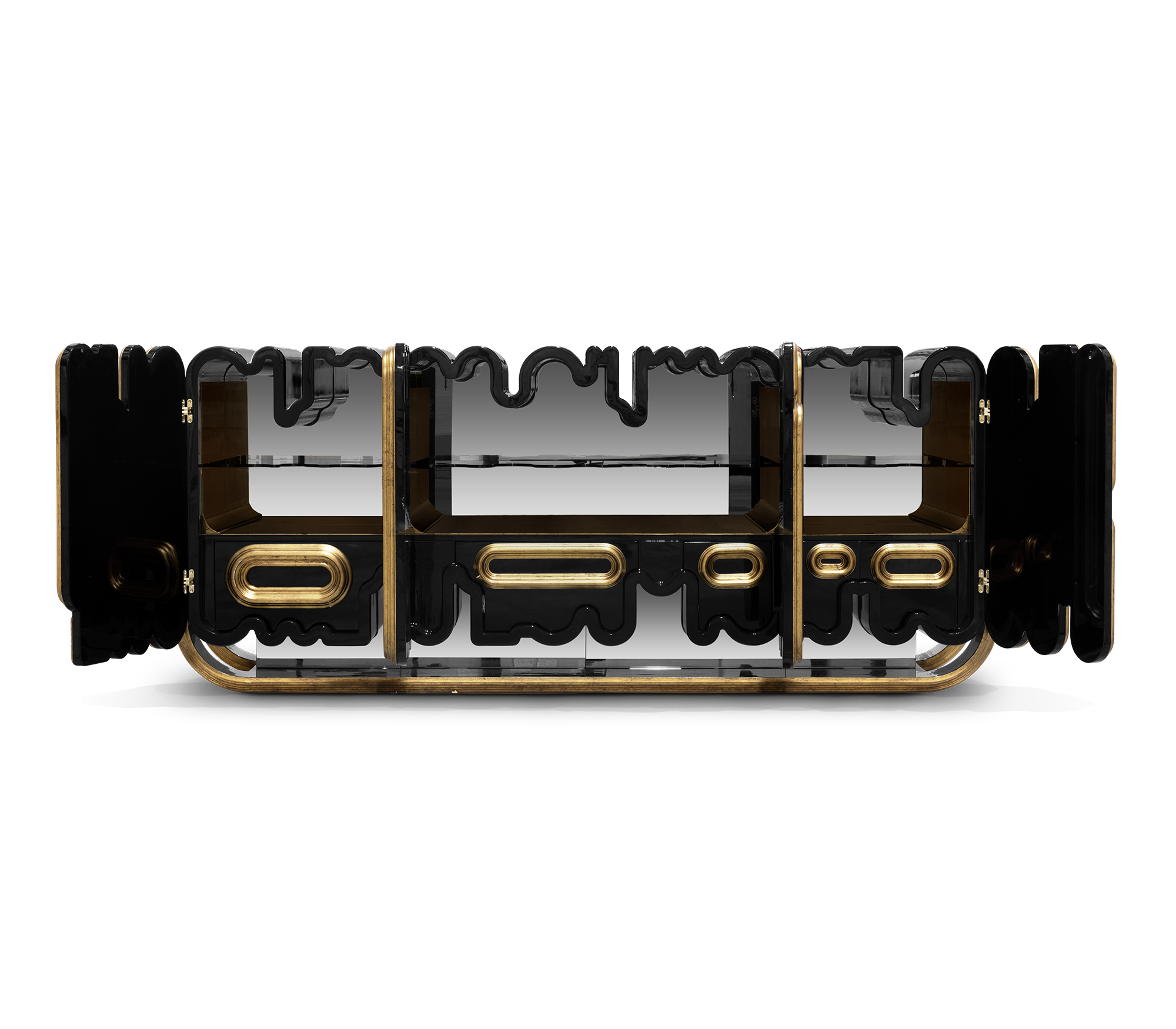 Ellipse Antique Finish Sideboard