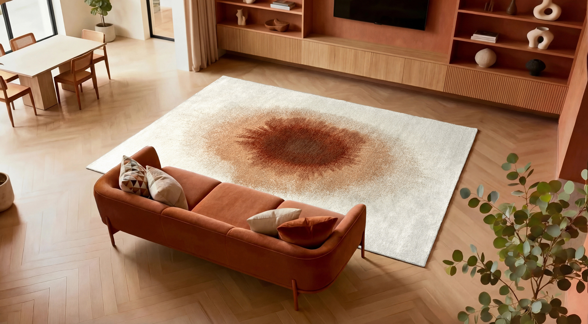 Drop Indian Snow Rug