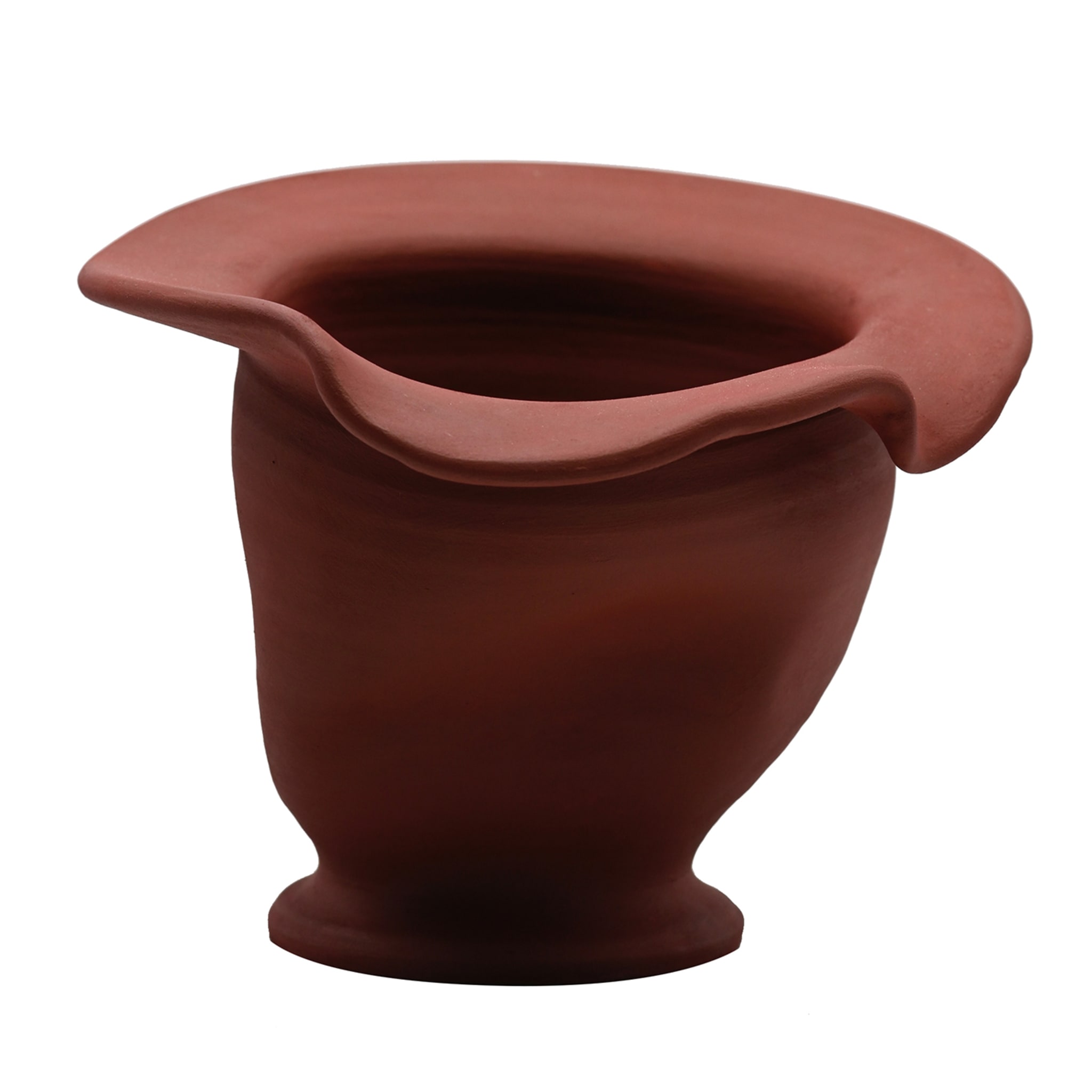 Burgundy Richness Artisan Crafted Vase