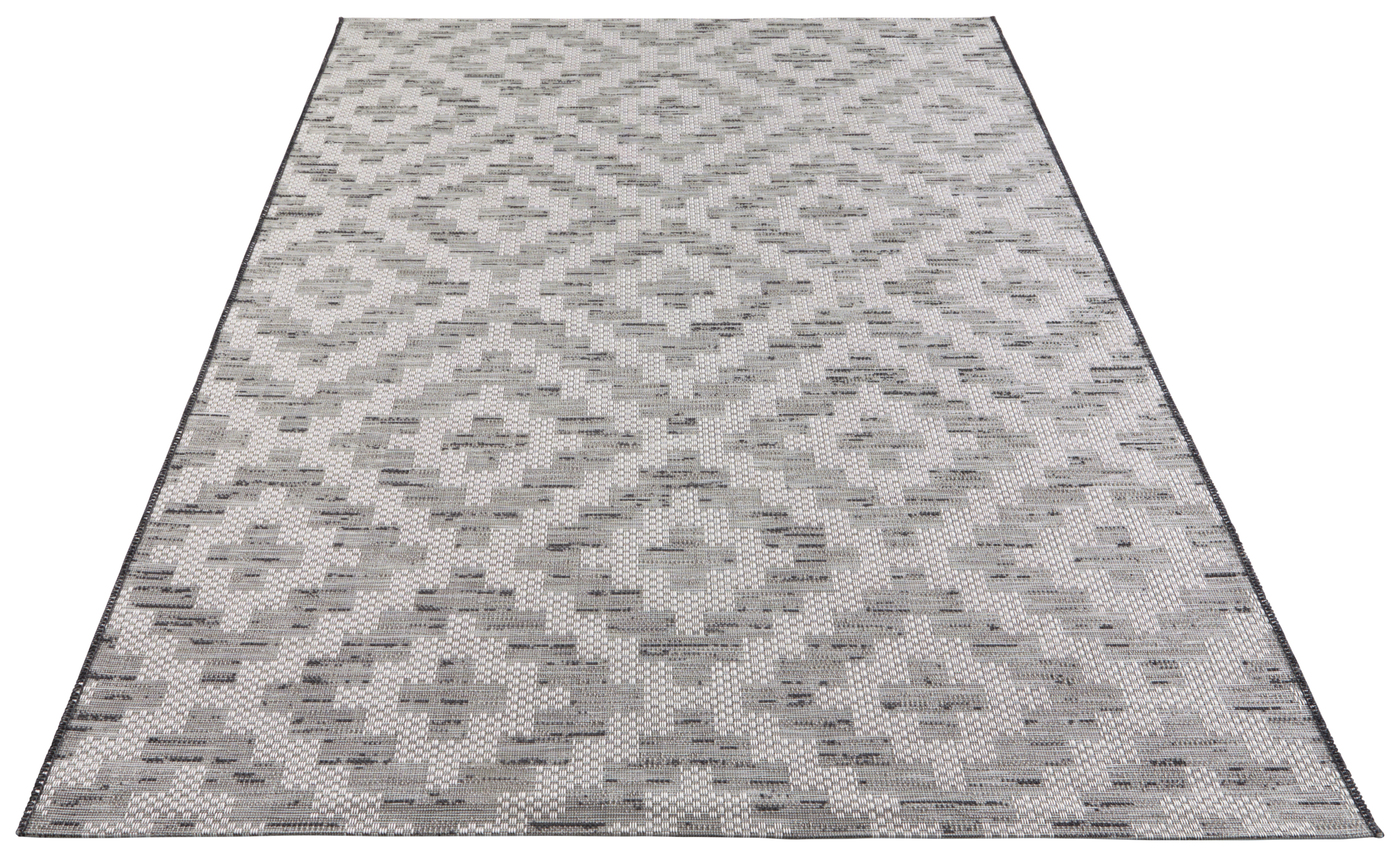 Flatweave In- & Outdoor Creil Grey Cream Rug | Size: 115 x 170 cm