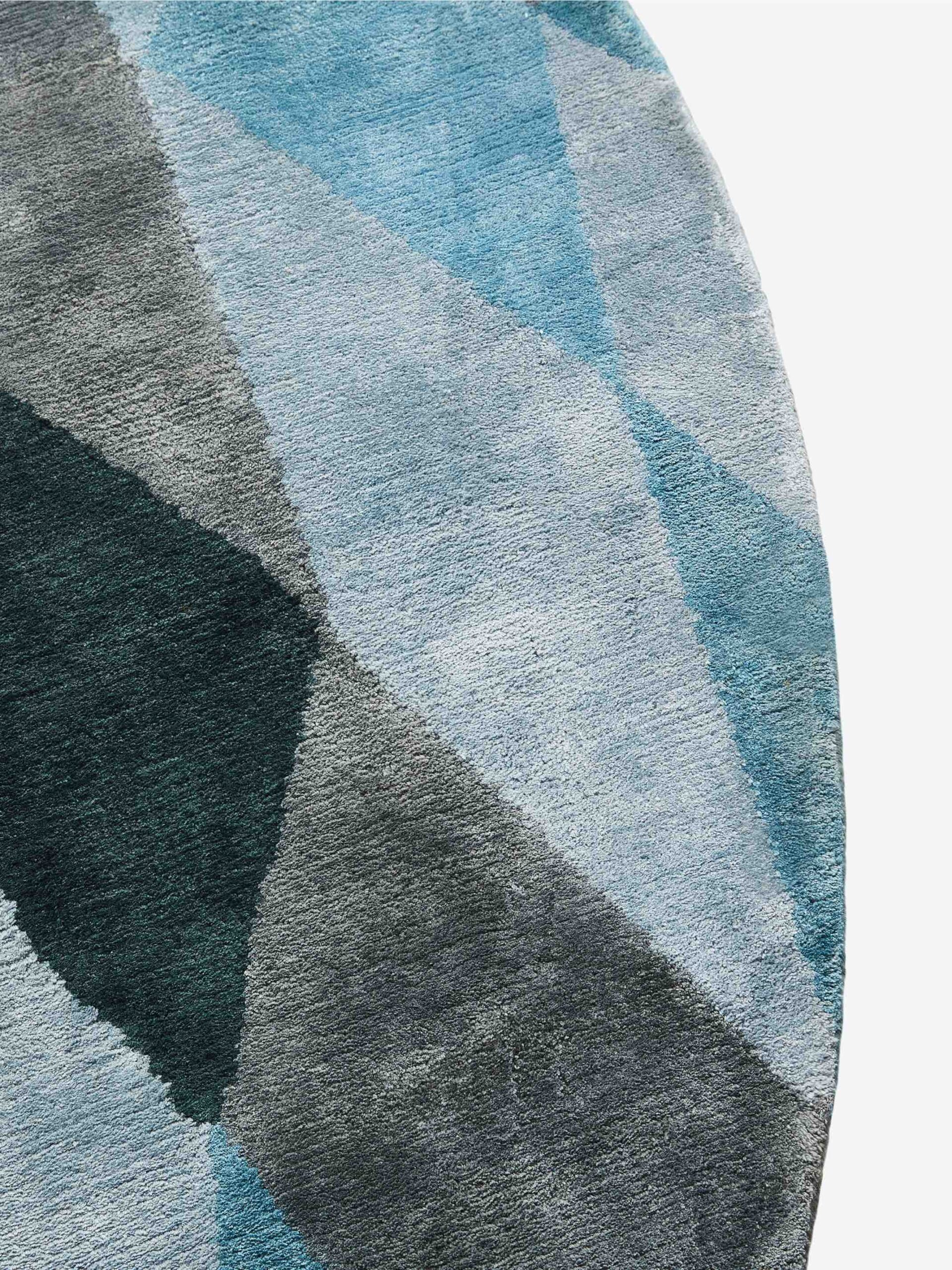 Losanghe Ubriache Blue Circle Rug