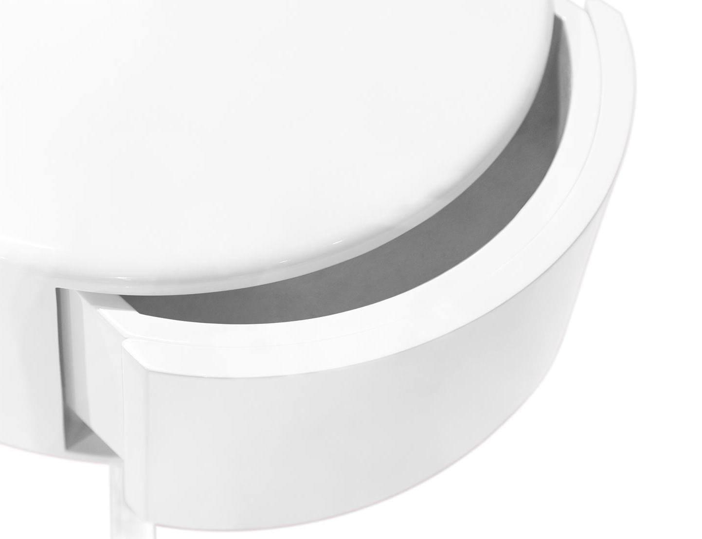 Nimbus White Bedside Table