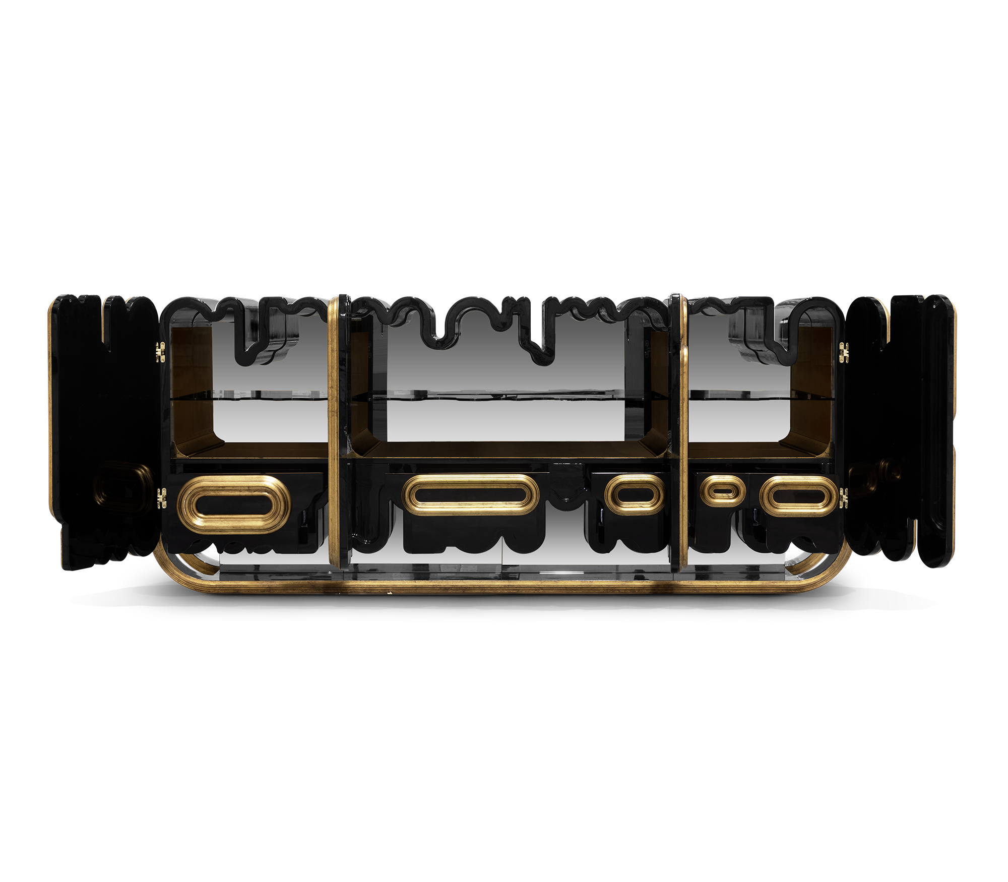 Ellipse Antique Finish Sideboard