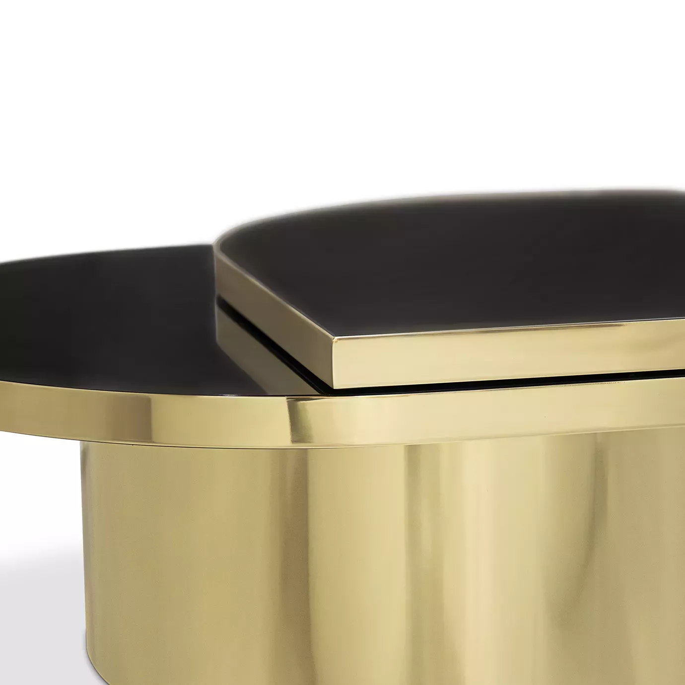 Dewdrops Polished Brass Coffee Table