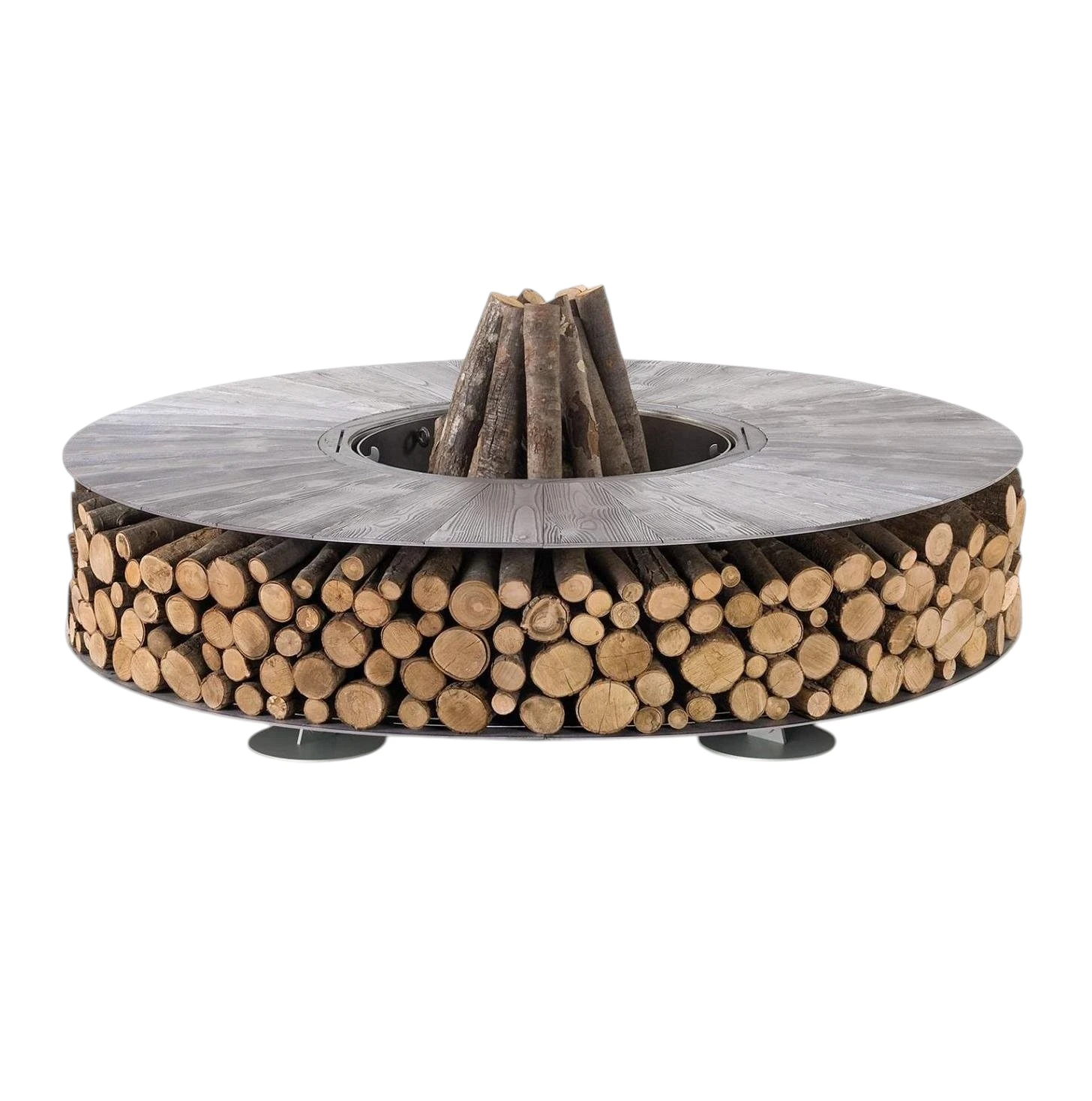 Zero Grey Texture Fire Pit