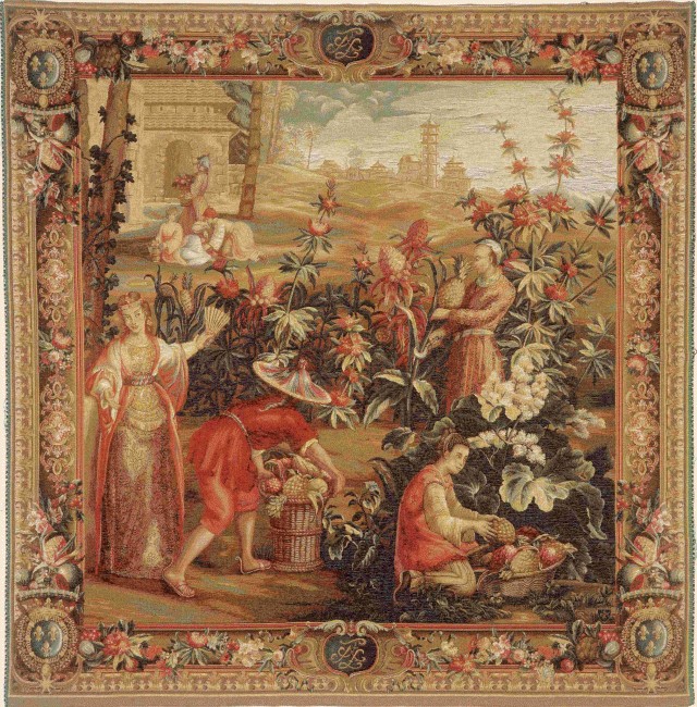 The Pineapple Harvest Tapestry