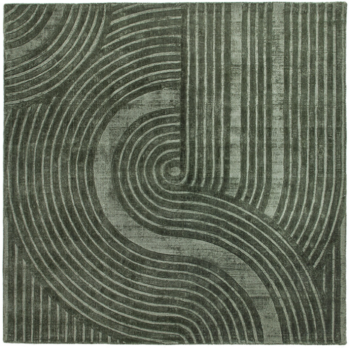 Modern Designer Green Rug