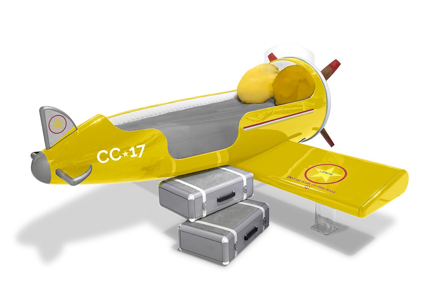 Cloud Glider Yellow Plane Bed