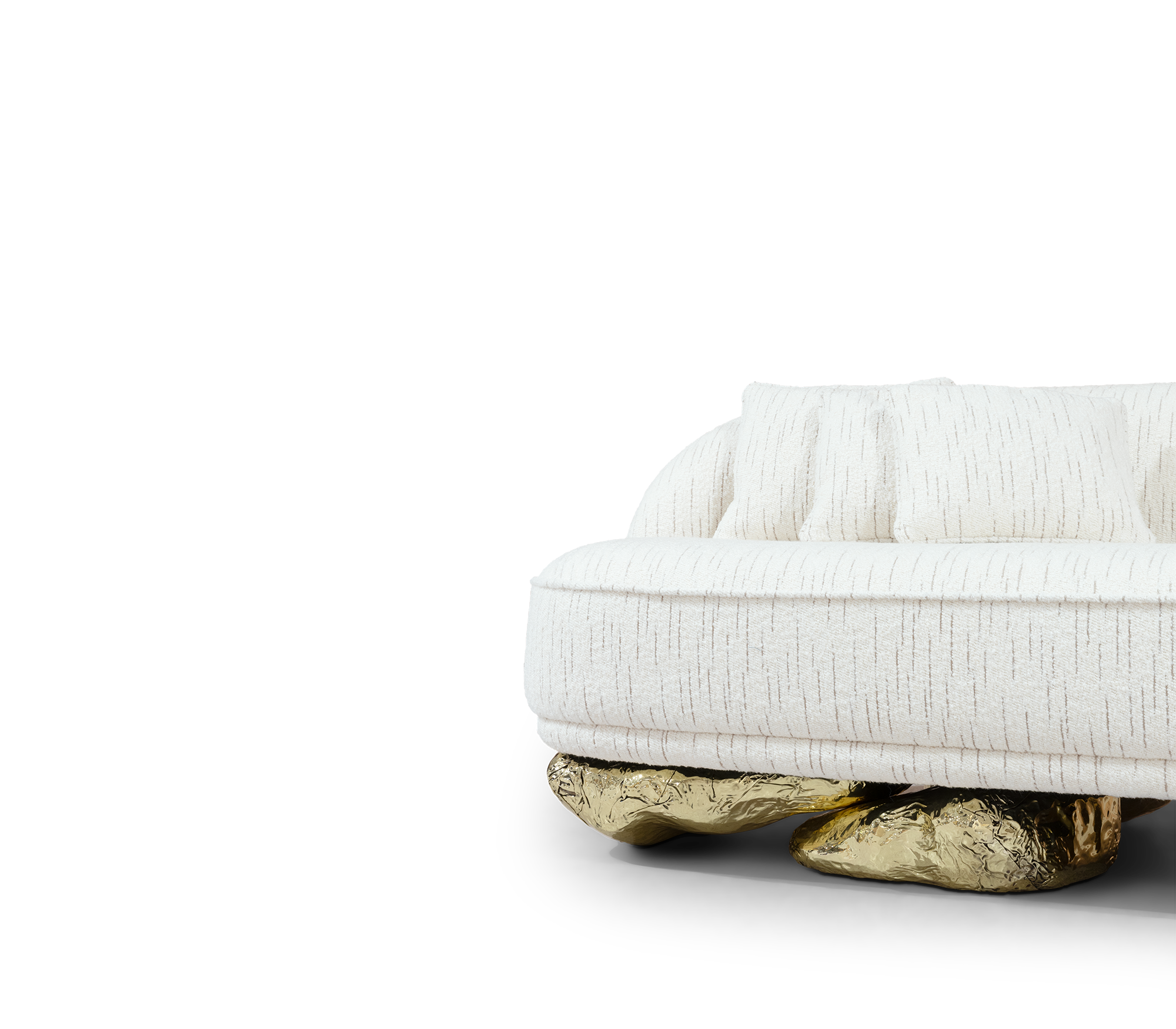 Angora White Luxe Sofa