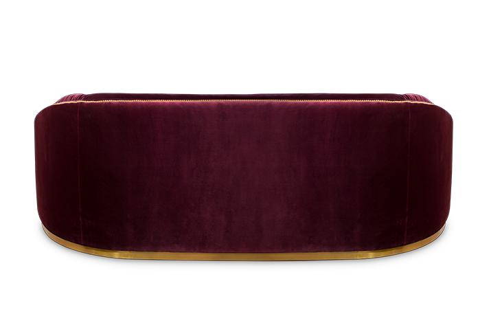 Premium Red Curved Sofa
