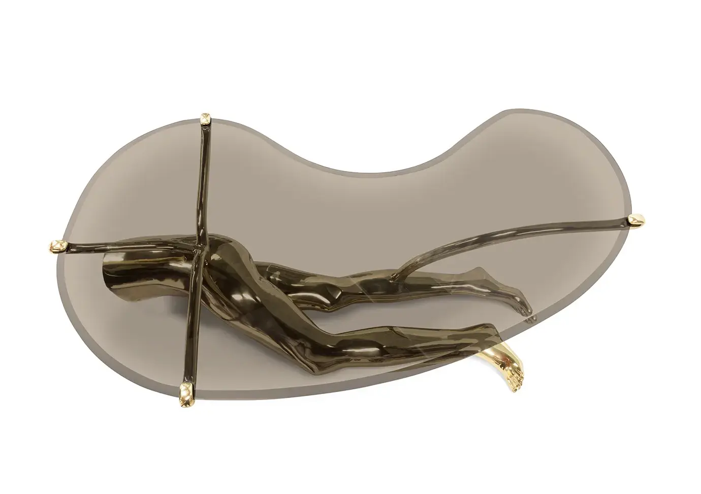 Tavo Polished Brass Coffee Table Tavo Polished Brass Coffee Table