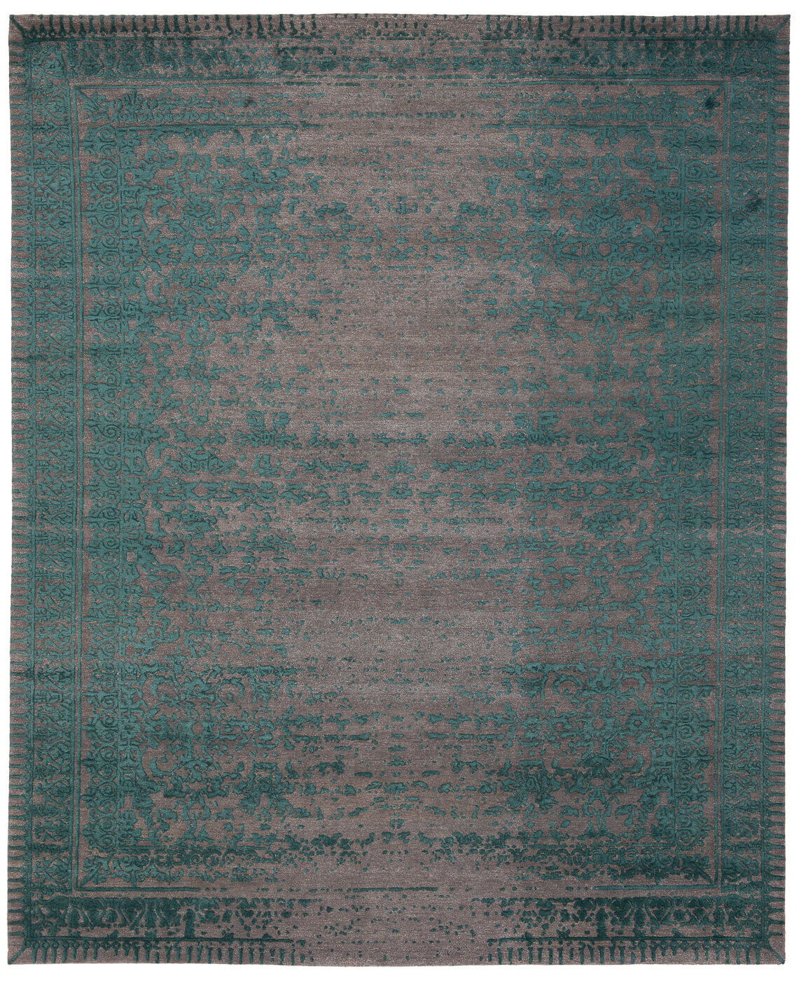 Ferrara Stomped Reverse Grey Blue Rug