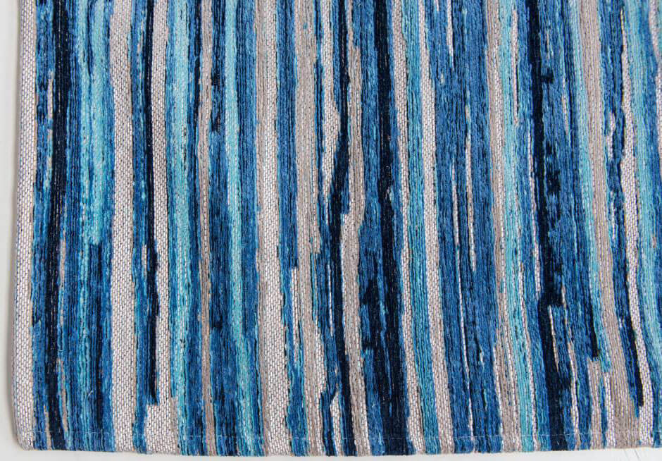 Blue Stripes Rug ☞ Size: 140 x 200 cm