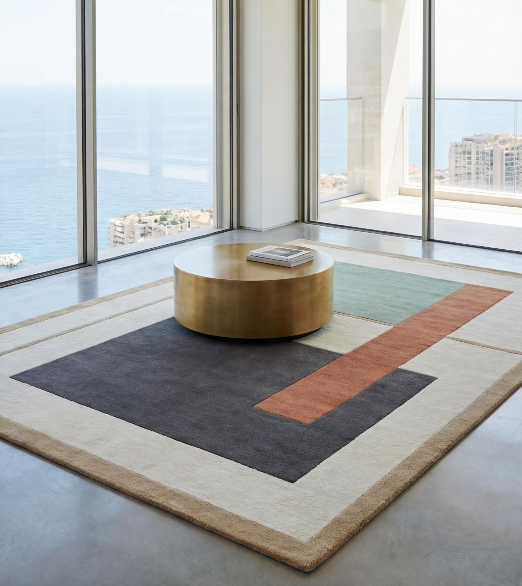Geometric Block Forest Rug