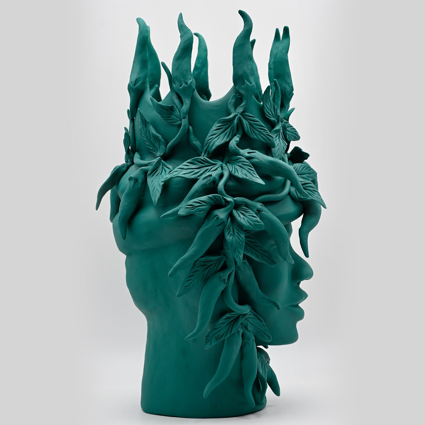 Dark Green Moor's Italian Sculpture