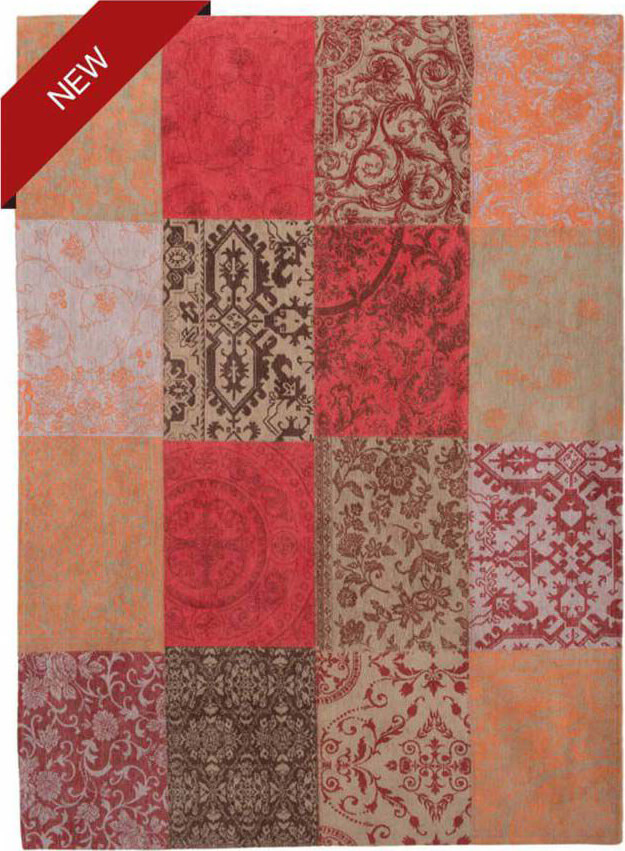 Patchwork Style Rug Multi Foliage