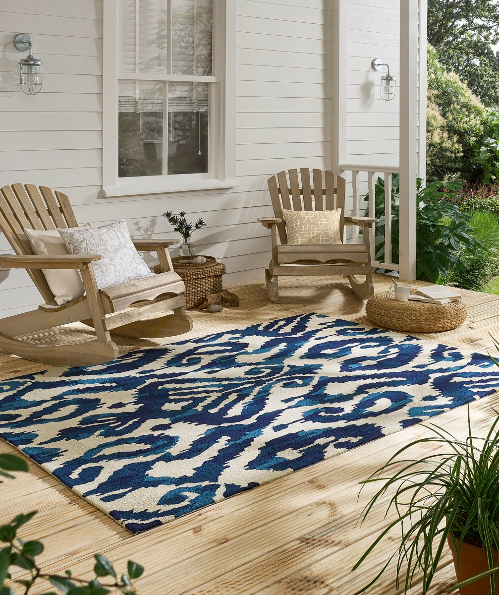 Kasuri Indigo outdoor 446208 Rug