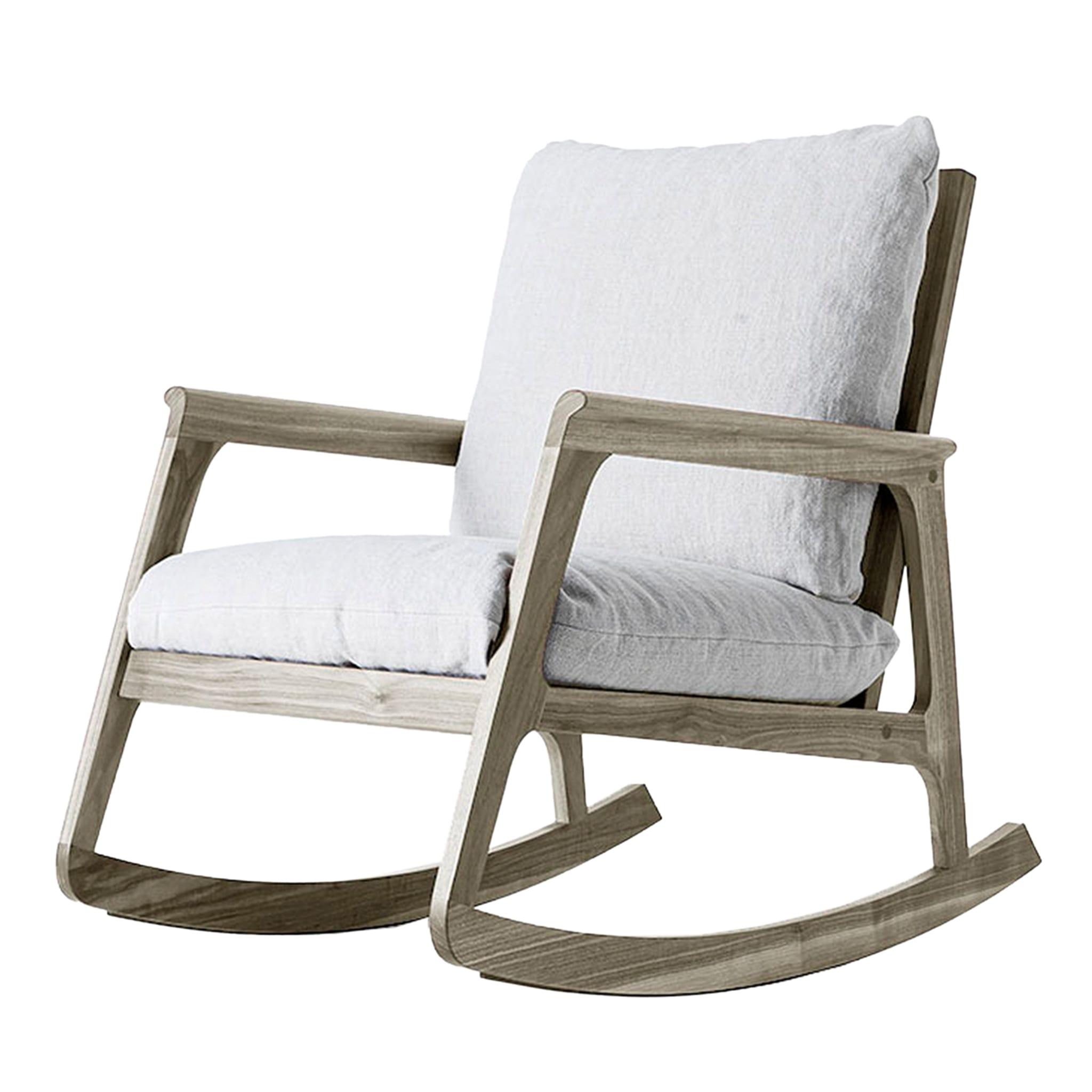 Momento Handcrafted Grey Rocking Chair