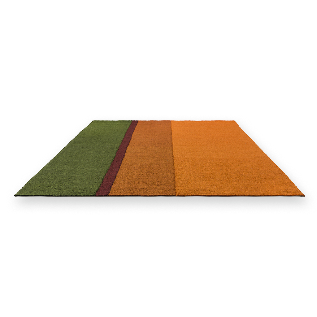 Festival Stripe Orange/Green Outdoor Rug