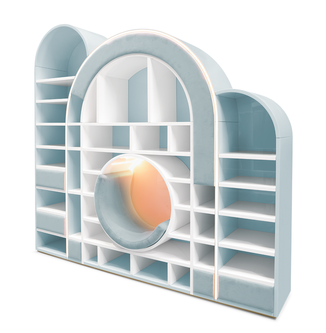 Sugar Rush Blue Children's Bookcase