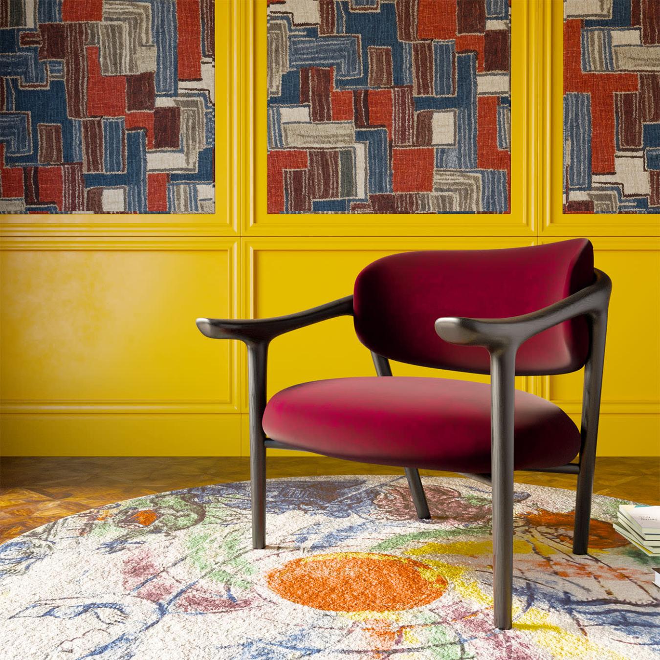 Aida Red Lounge Chair