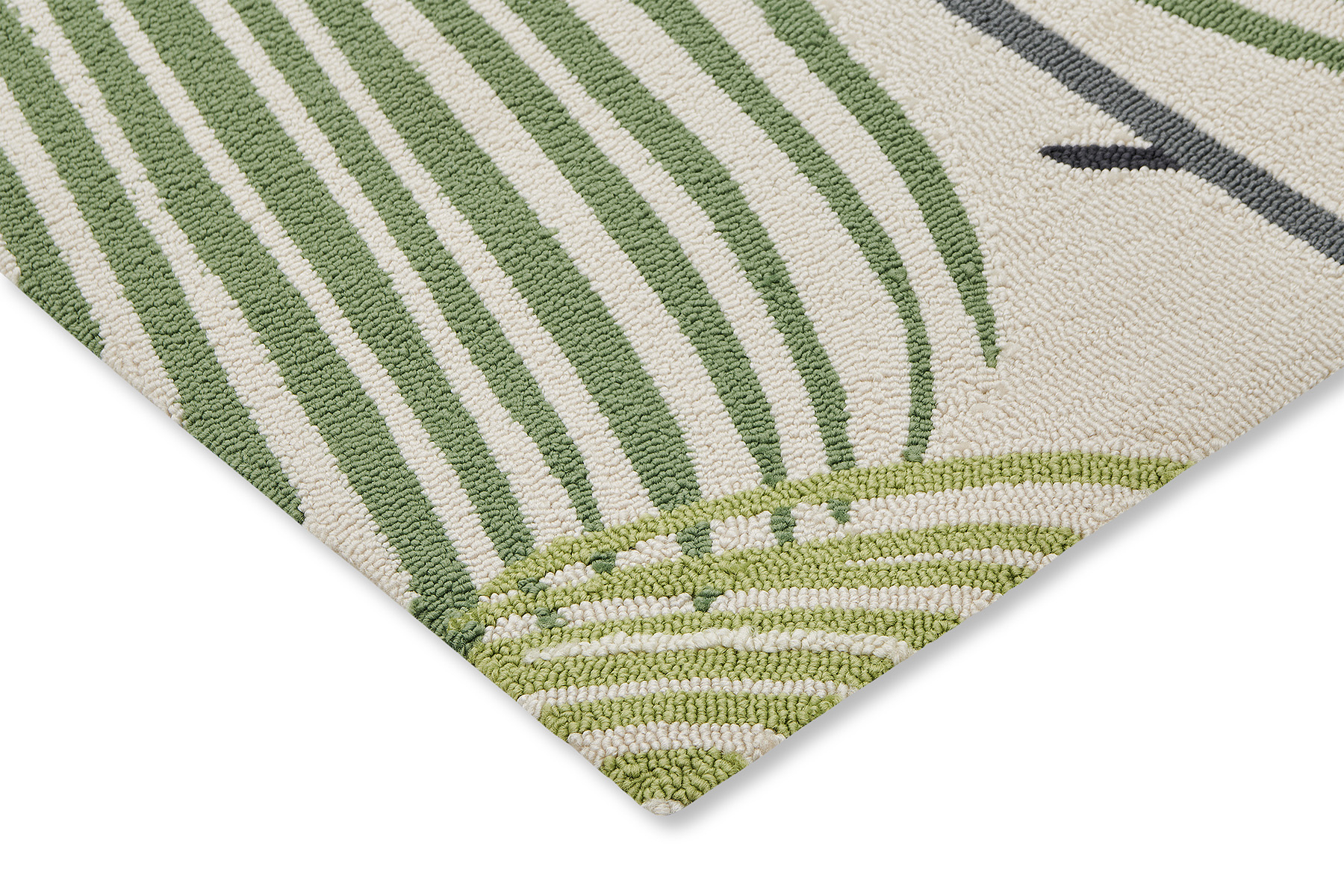 Manila Leaf Bot. Green outdoor 446107 Rug