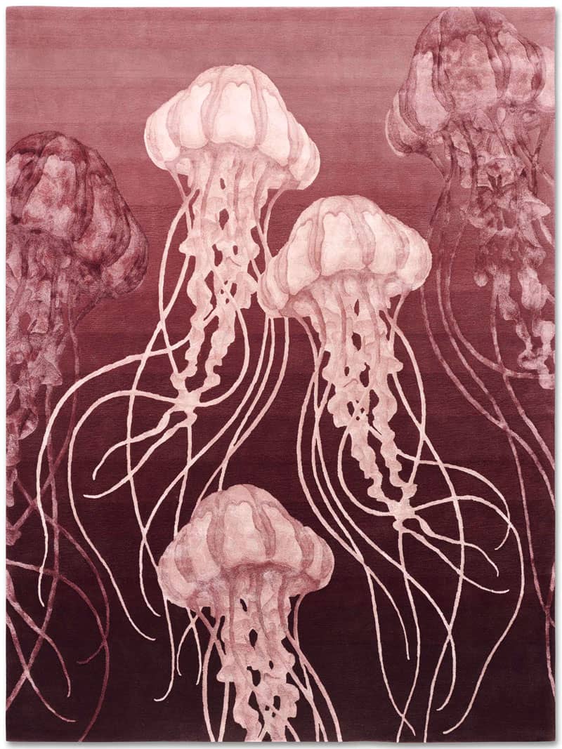 Jellyfish Hand-Knotted Rug