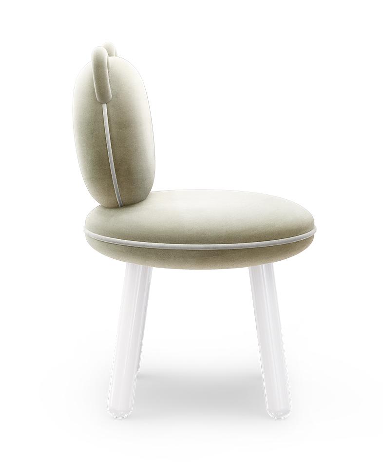 Fluffy Cream Bear Children's Chair