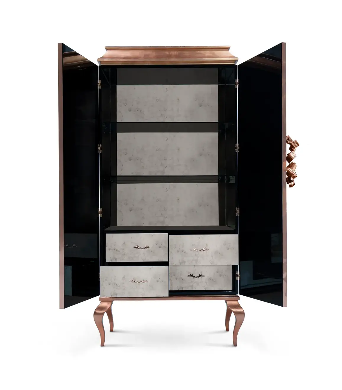 Mirage Peacock Organic Feather Armoire