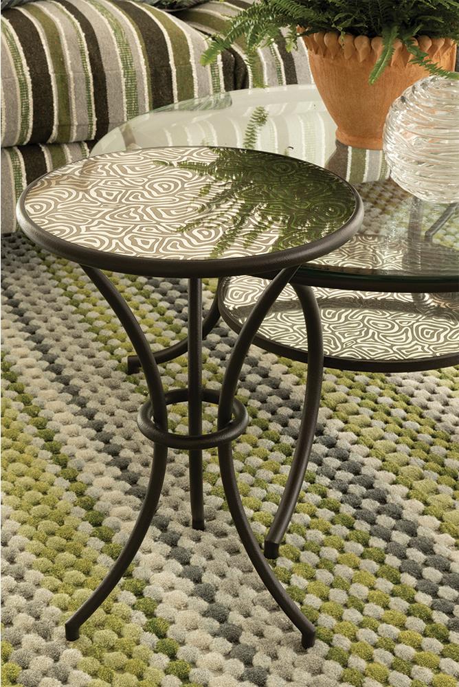 Coralia Cocktail Table Verre Eglomise