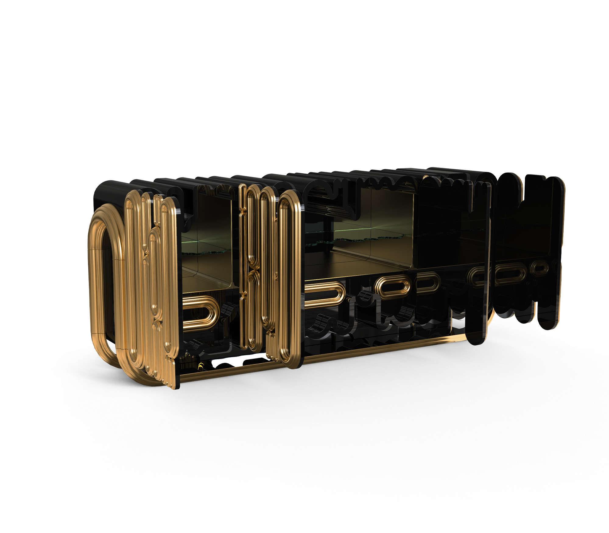 Ellipse Gold Designer Sideboard