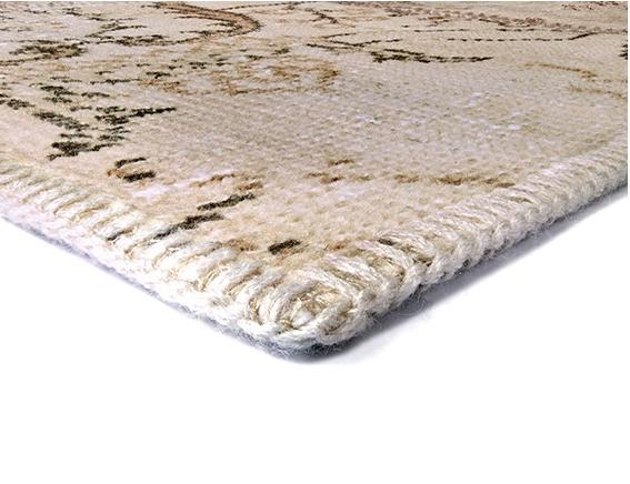 Turkish Overdyed Patchwork Beige Rug Antalya