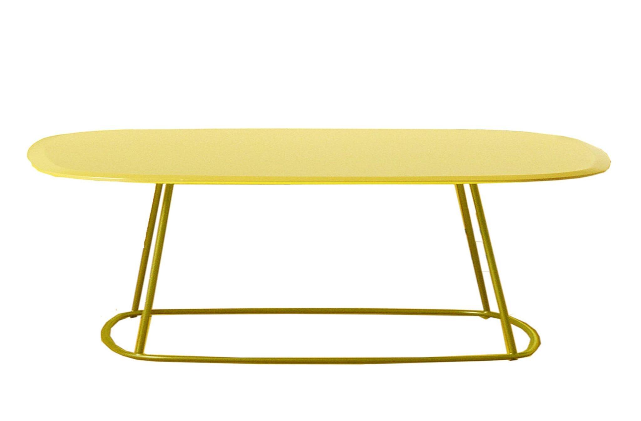 Free-Style Yellow Artisan Coffee Table