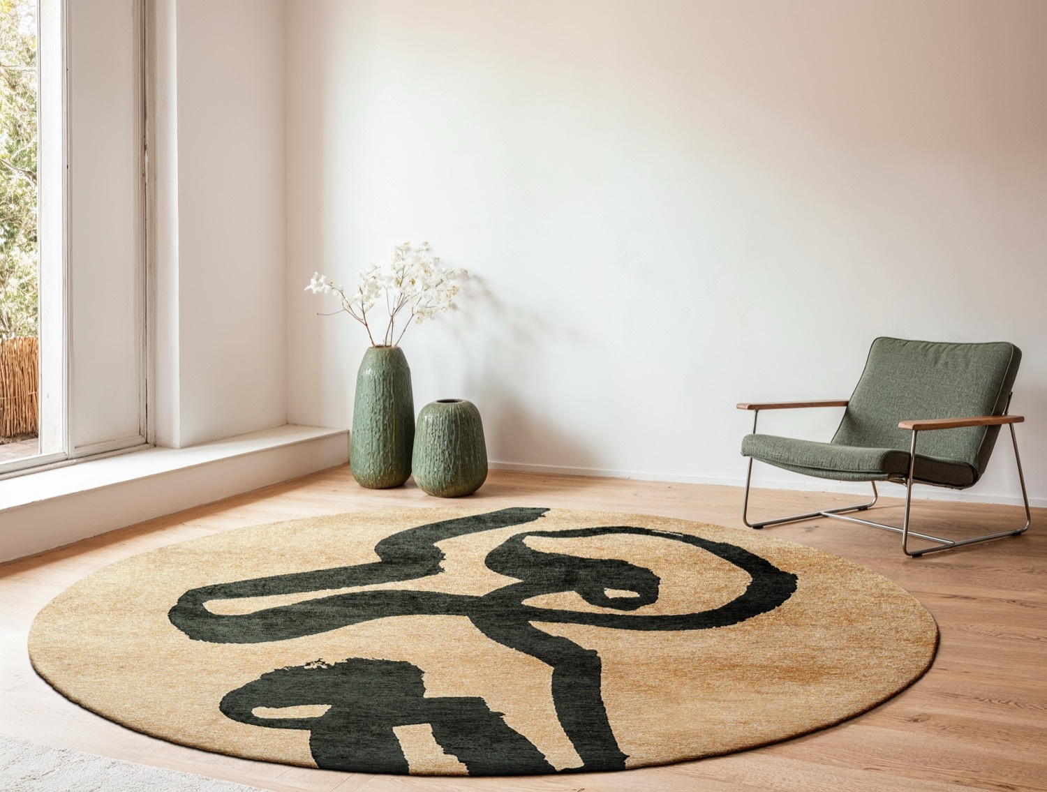 Garden Spirit 9848 Round Rug