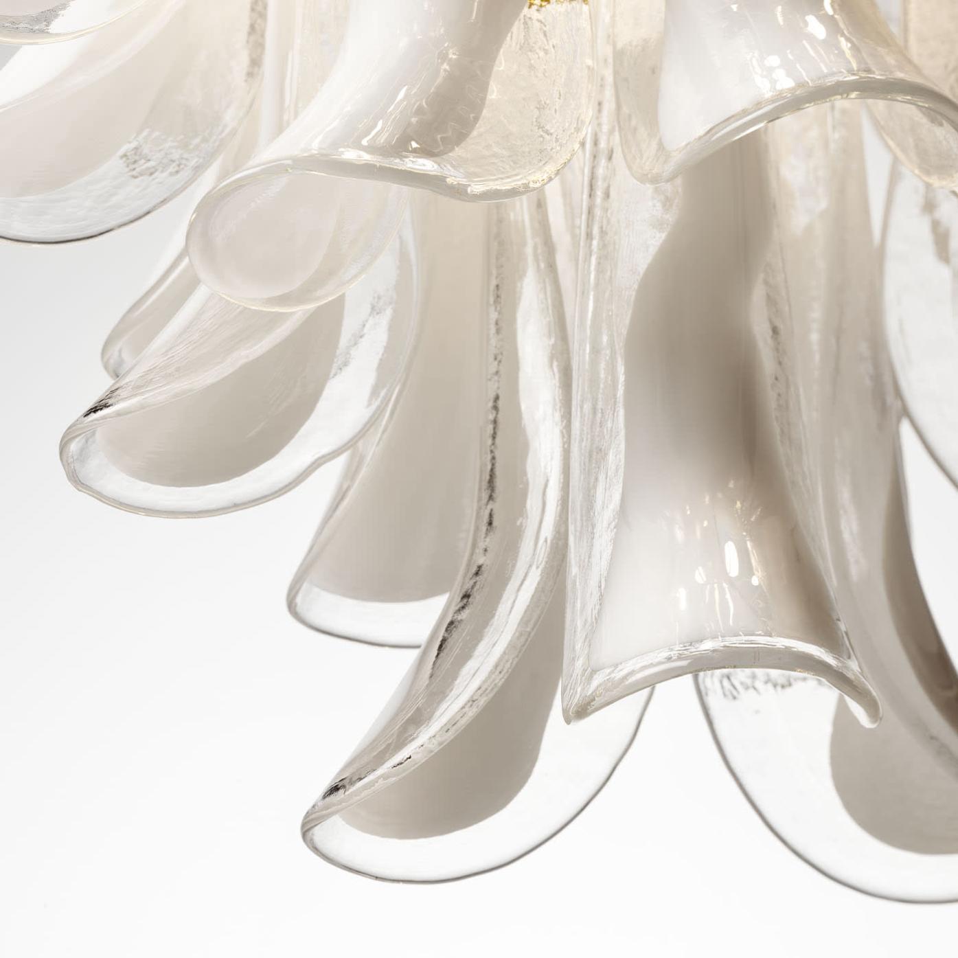 Venetian Glass Leaf Round Chandelier