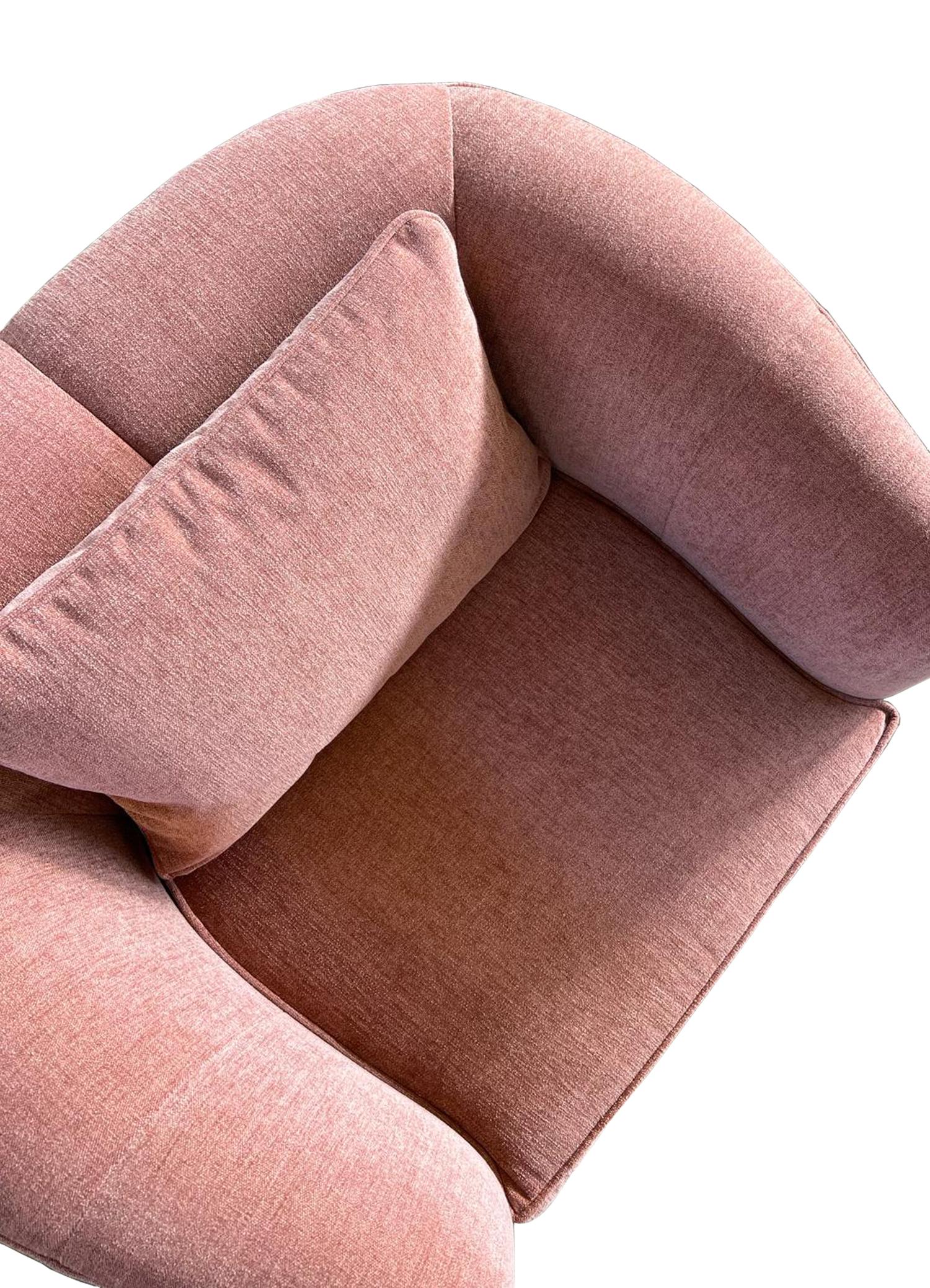 Gaia Compact Armchair in Blush
