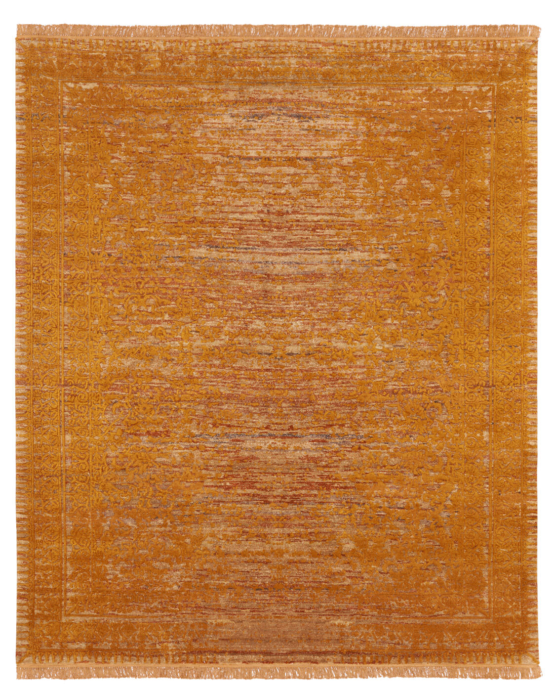 Ferrara Radi Stomped Reverse Brown Gold Rug