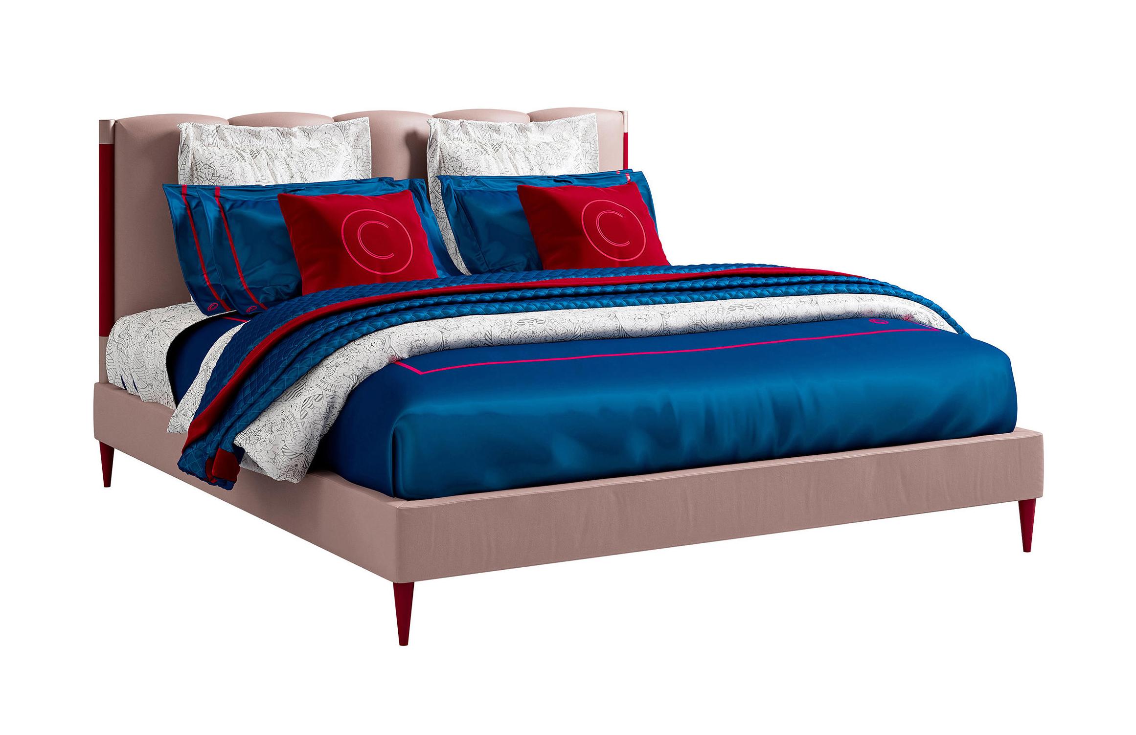 Contemporary Bed with Headboard Design | Mattress Size: 180 x 200 cm