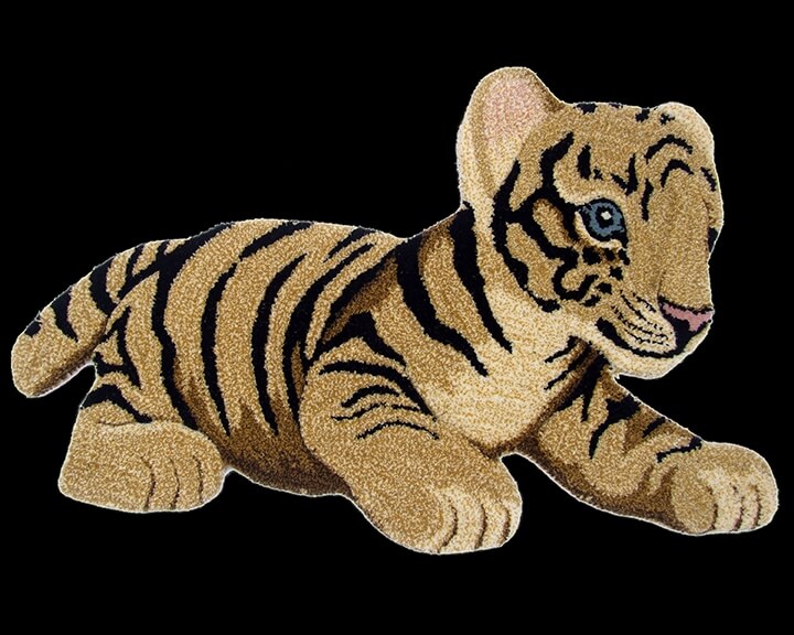 Animals Tiger Toy Natural Rug