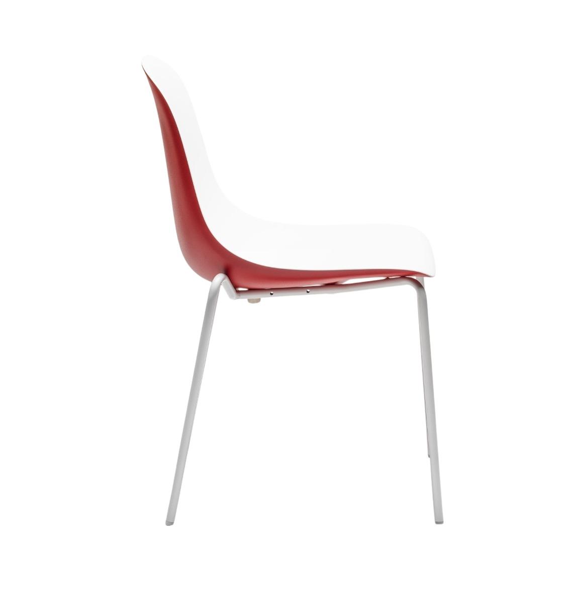 Gotham Red White Chair Set of 2