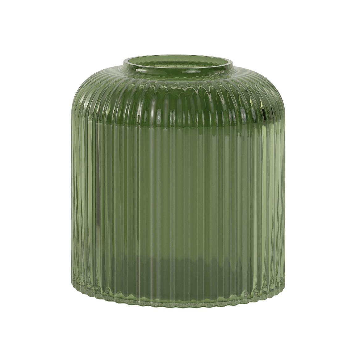 Soffio Green Glass Vase