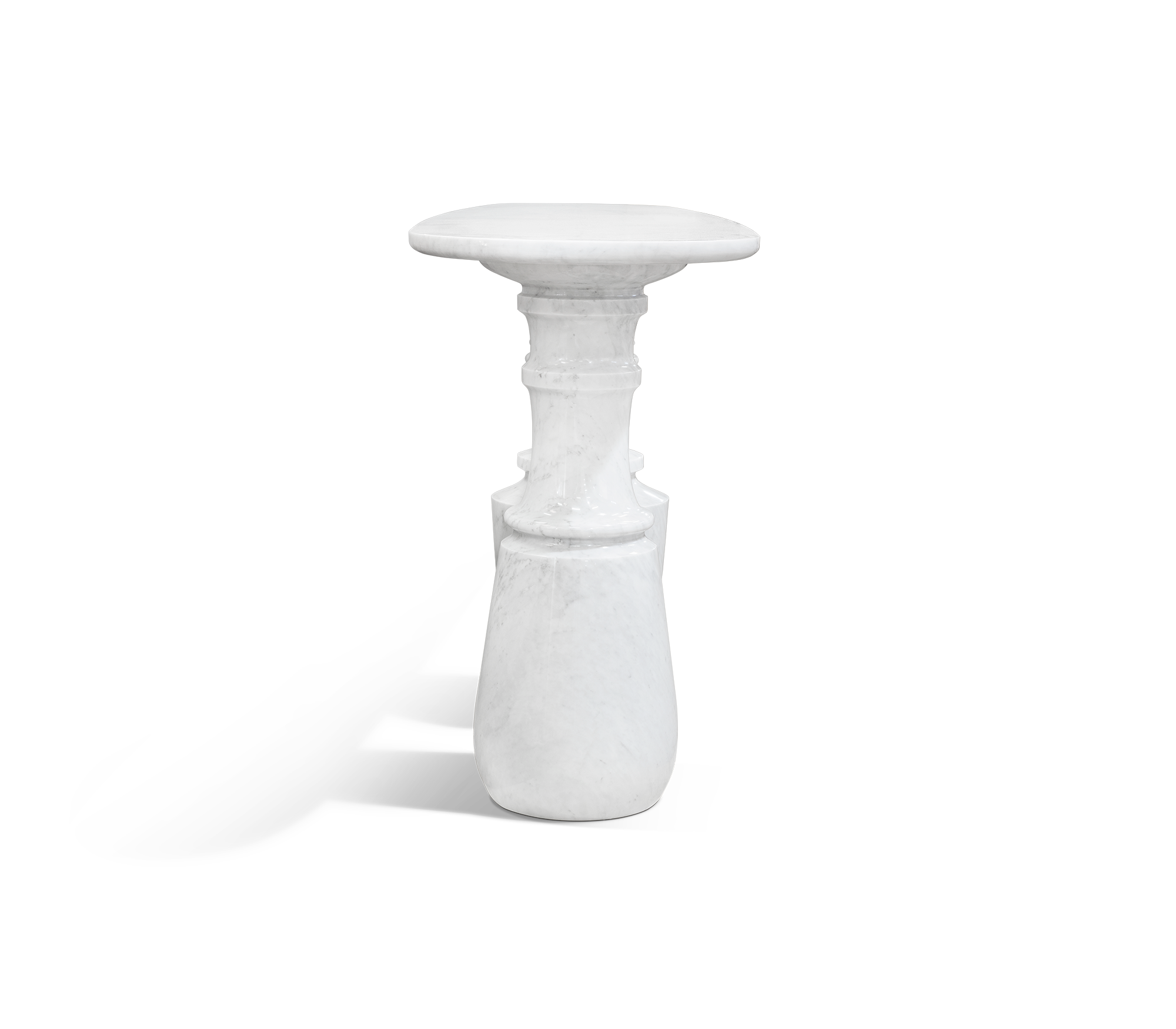 Obsidian Carrara Marble Console