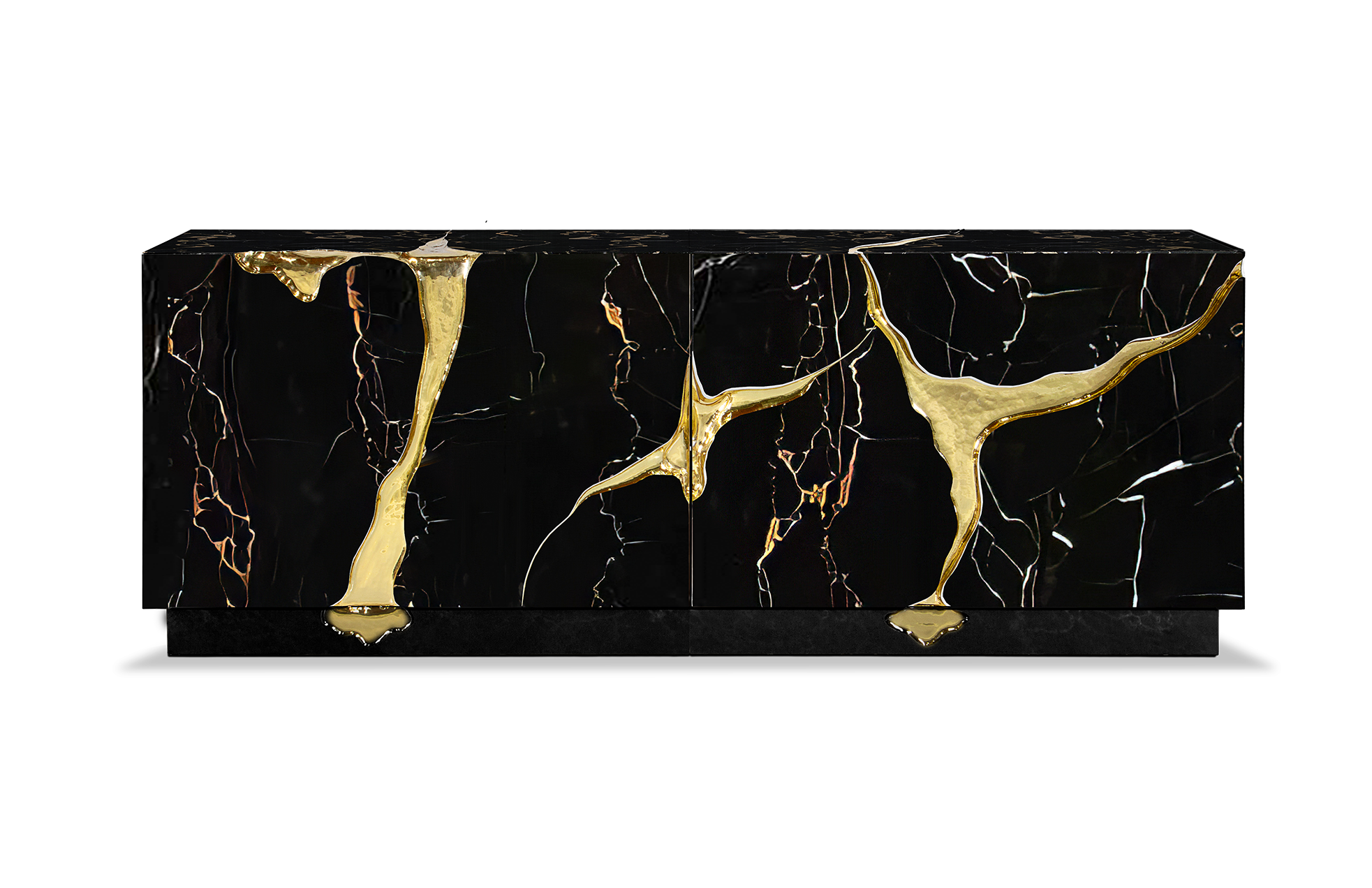 Opulent Black & Gold Sideboard