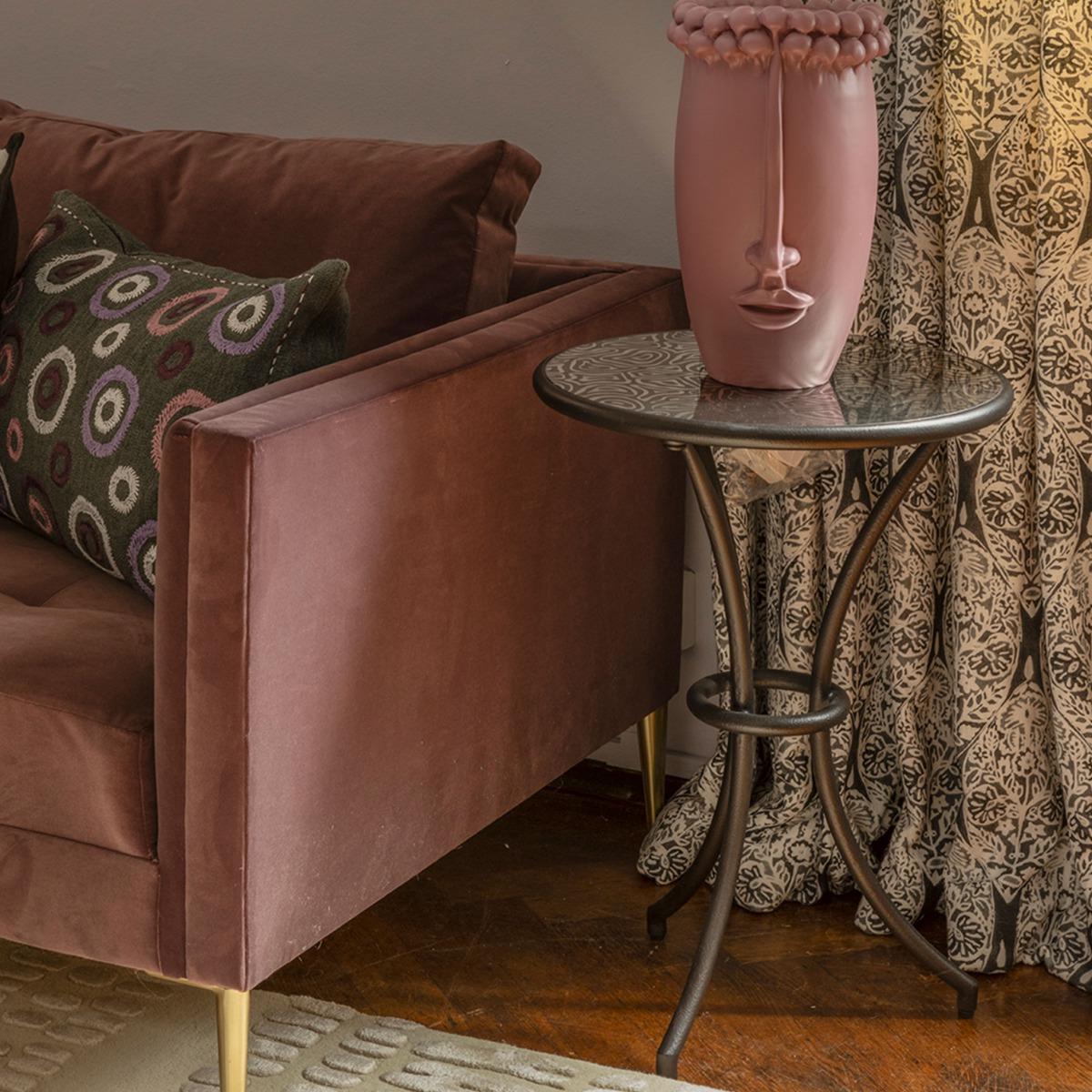 Coralia Cocktail Table Verre Eglomise