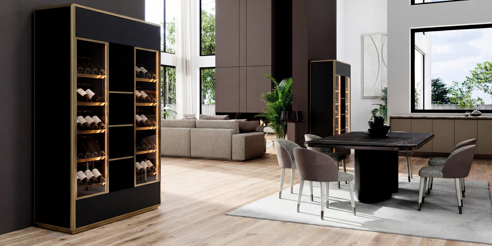 Mathieu Tall Bar Cabinet