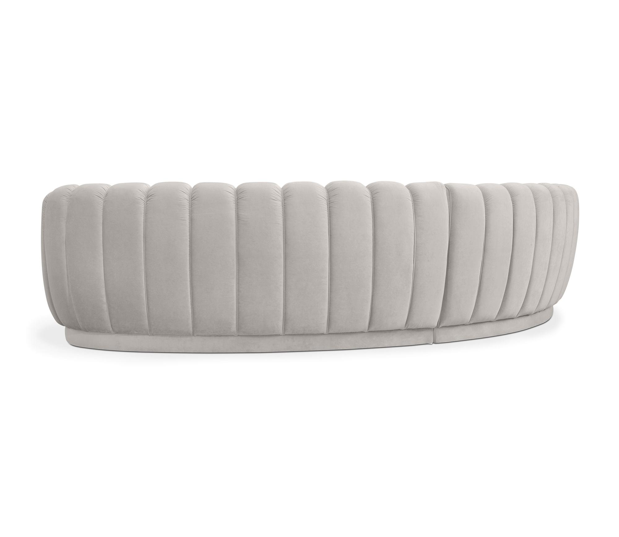 Luxe Round Three Seater Sofa
